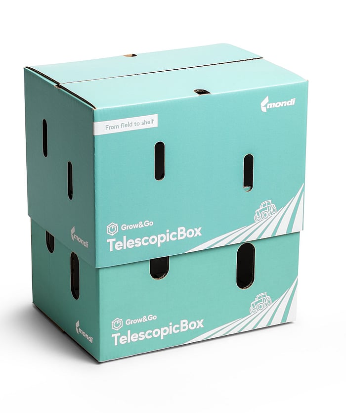 A telescopic box by Mondi that grows in size if needed.