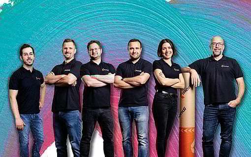 Teamfoto mit Lehrlingsbeauftragten aus Frantschach