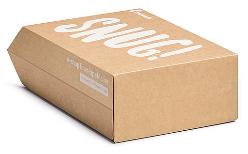 A corrugated EnvelopeMailer made by Mondi.