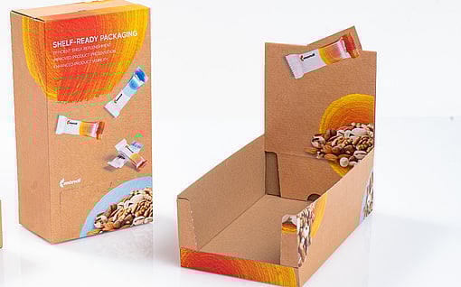 A collection of shelf-ready packaging.