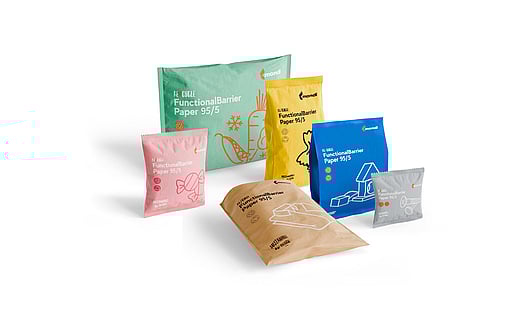 Selection of Mondi's functionalbarrier paper packaging