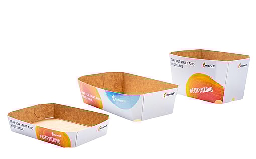 Punnets and small trays in different sizes made by Mondi.