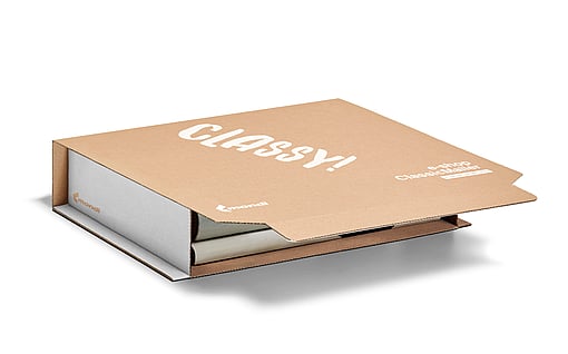 A corrugated ClassicMailer made by Mondi.