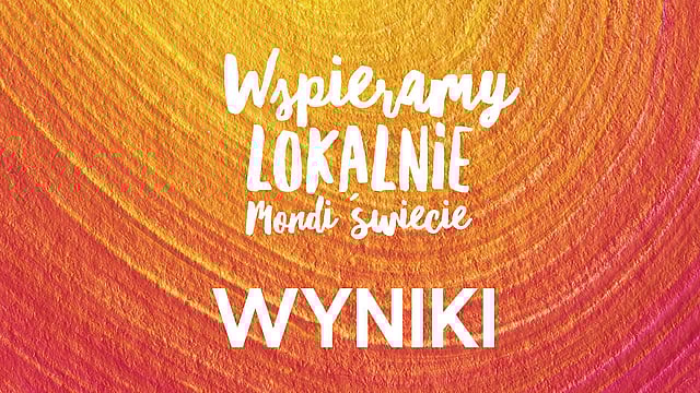a banner that says Wspieramy lokalnie