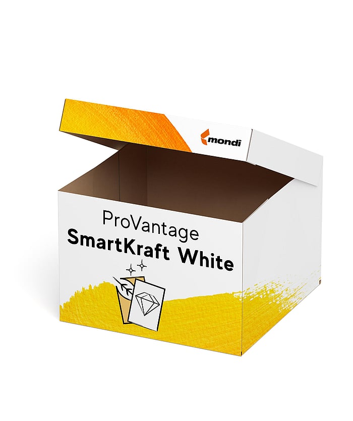 A box with SmartKraft White written on it
