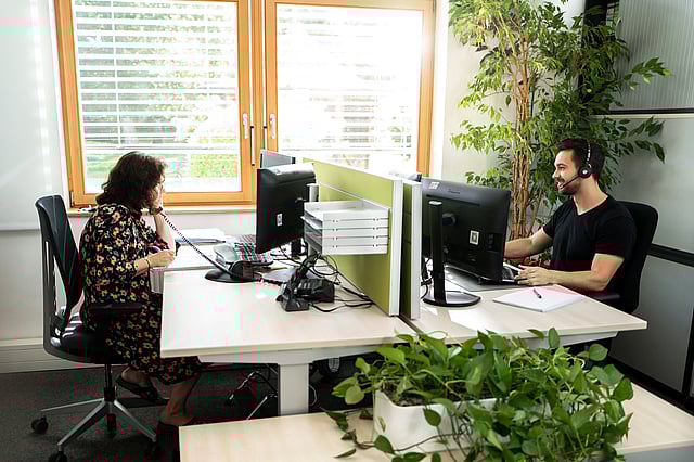 Mitarbeiter im Büro