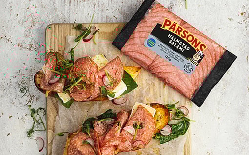 Pärson brand cold cuts packed in Mondi's mono-material WalletPack