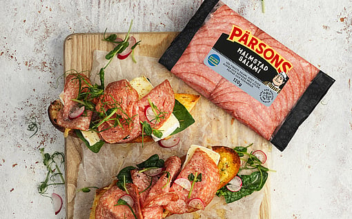 Pärson brand cold cuts packed in Mondi's mono-material WalletPack