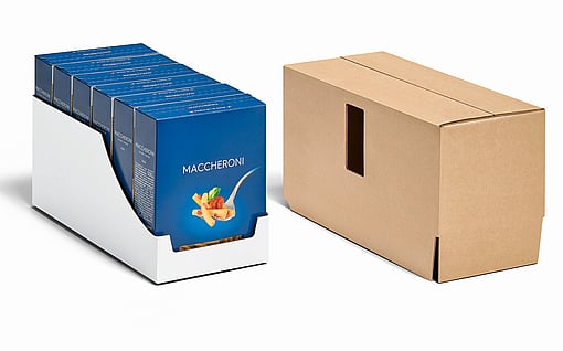 Retail ready packaging made by Mondi.