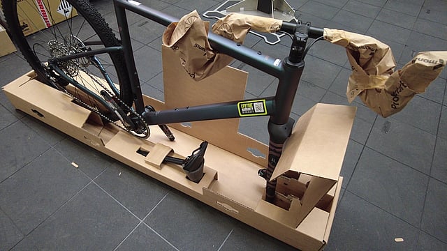 Well protecting bike packaging.