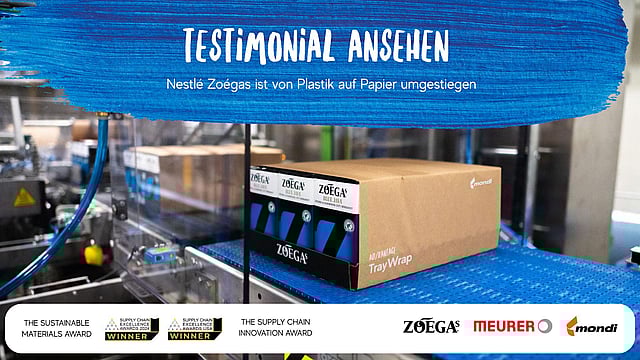 video preview of a coffee tray being wrapped