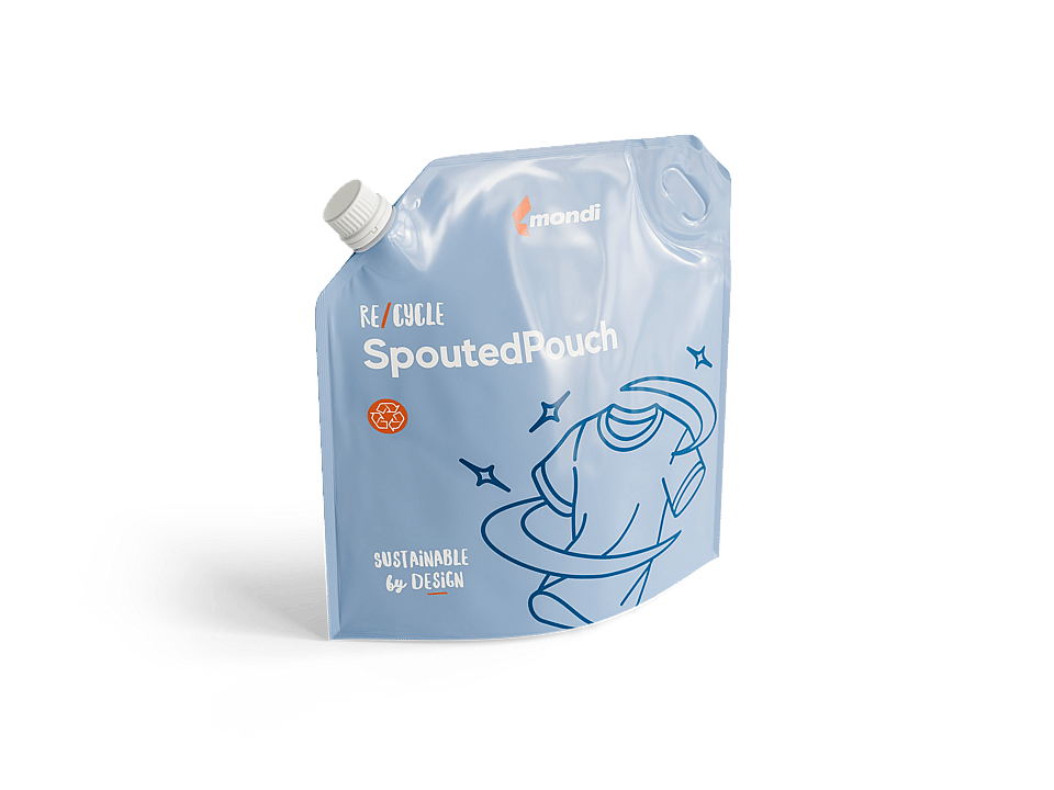 re/cycle SpoutedPouch corner